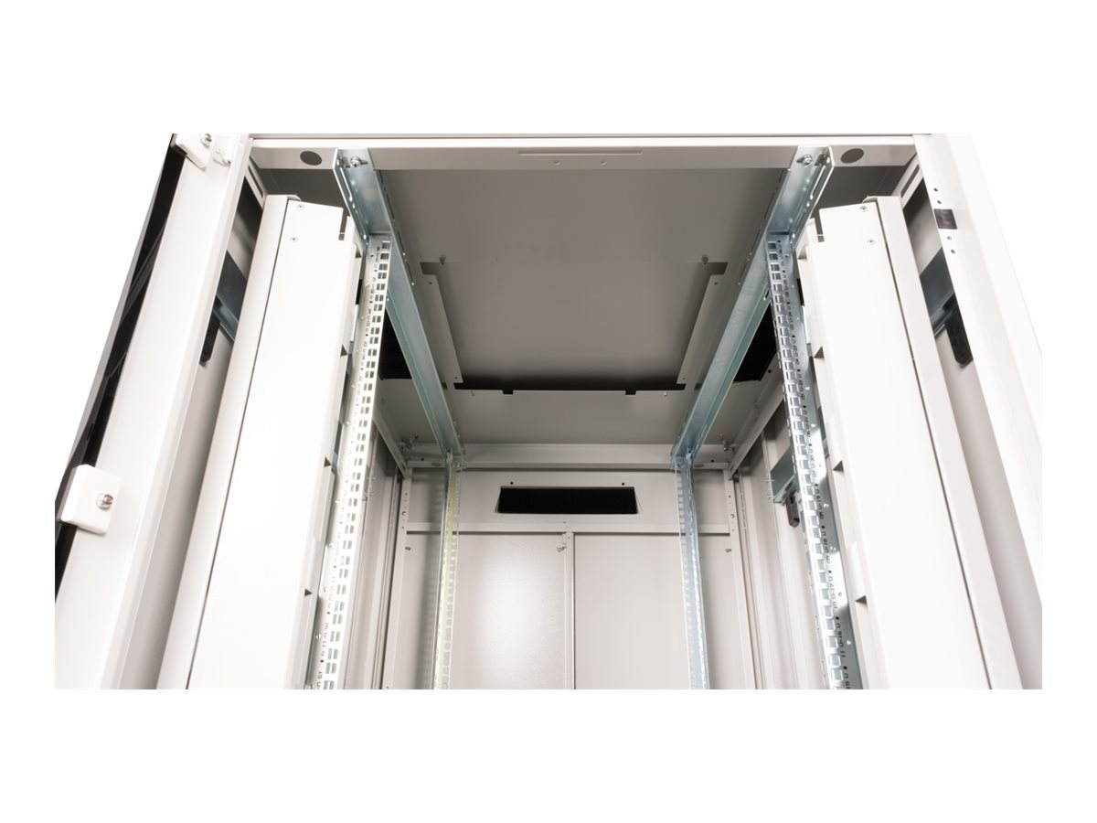 ROLINE 19 Zoll Netzwerkschrank Pro 26 HE 800x1000 BxT Glastür grau