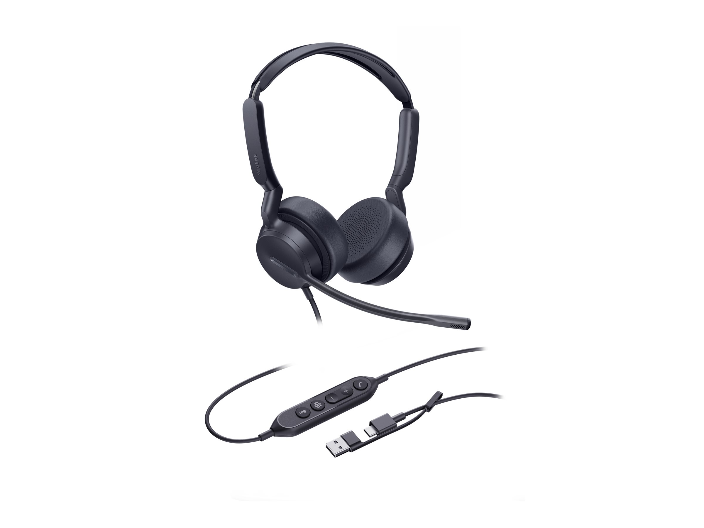 Yealink Headset UH42 Mono Teams USB-C/A - Headset - 20 KHz