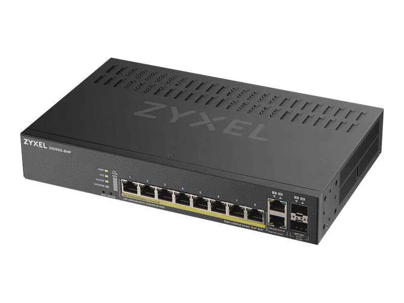 ZyXEL GS1920-8HPv2 - Switch - Smart - 8 x 10/100 /1000 (PoE+)