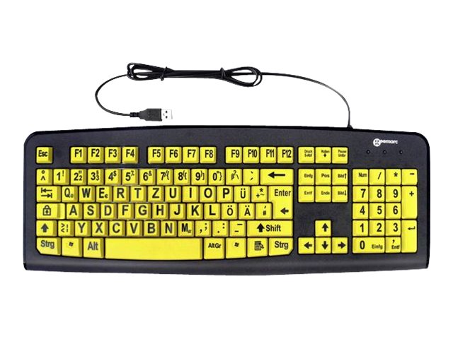 Conrad Electronic SE Geemarc KBSV3_YEL_GE - Tastatur - USB - QWERTZ