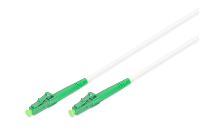 DIGITUS Glasfaser Patchkabel, stahlarmiert, simplex, singlemode, LC/APC LC/APC, 1 m