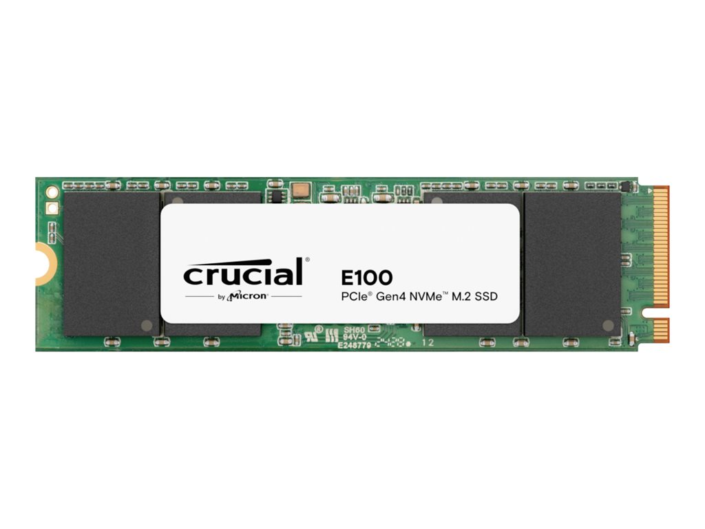 Micron Crucial E100 - SSD - 480 GB - intern - M.2 2280 - PCIe 4.0 x4 (NVMe)