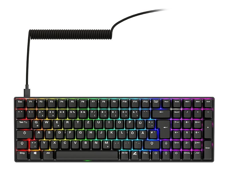 Sharkoon SGK50 S2 PBT bk Gateron GPRO Yellow DE