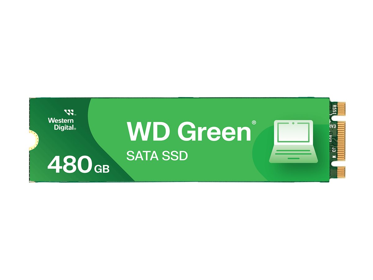 WD Green WDS480G3G0B-00BJF0 - SSD - 480 GB - intern - M.2 2280 - SATA 6Gb/s