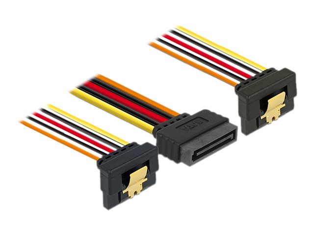 Delock - Stromkabel - SATA-Stromstecker (M) bis SATA-Stromstecker (W) - 3.3 / 5 / 12 V - 15 cm