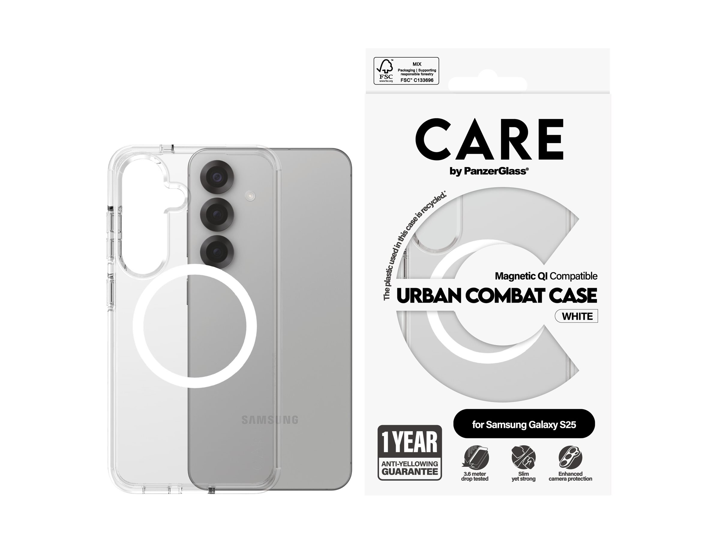 PanzerGlass CARE by PanzerGlass Urban Combat - Hintere Abdeckung für Mobiltelefon - Polycarbonat,