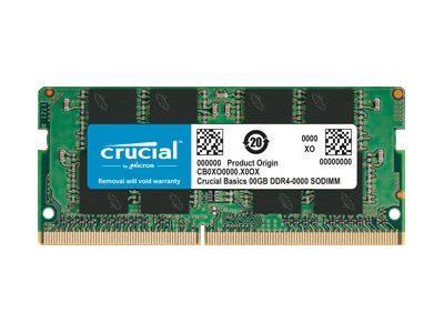 Crucial Basics - DDR4 - Modul - 16 GB - SO DIMM 260-PIN - 3200 MHz / PC4-25600 - CL22 - 1.2 V - ungepuffert
