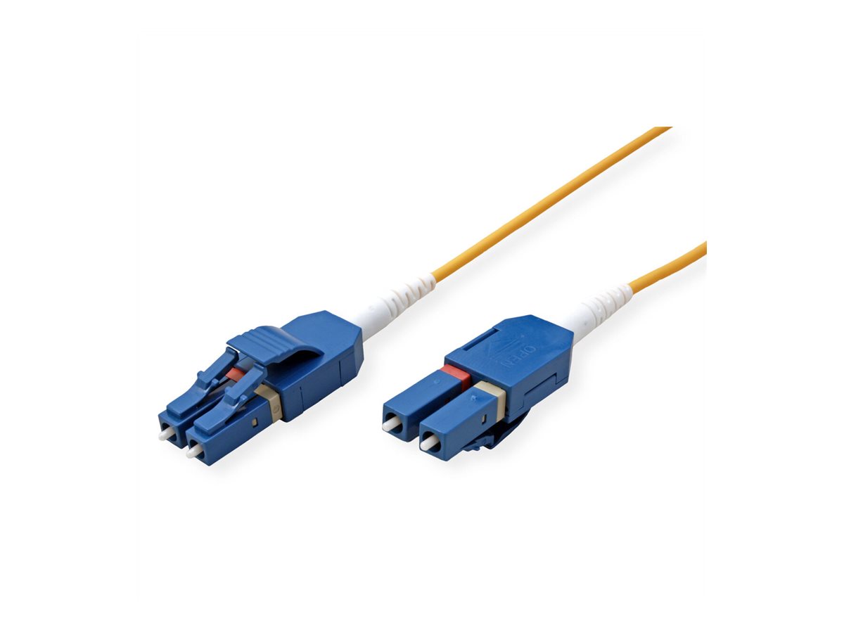 ROLINE LWL-Kabel UNIBOOT Single Mode 9/125µm OS2 LC Duplex 7m - Kabel - Single- bzw. Monomode-Faser