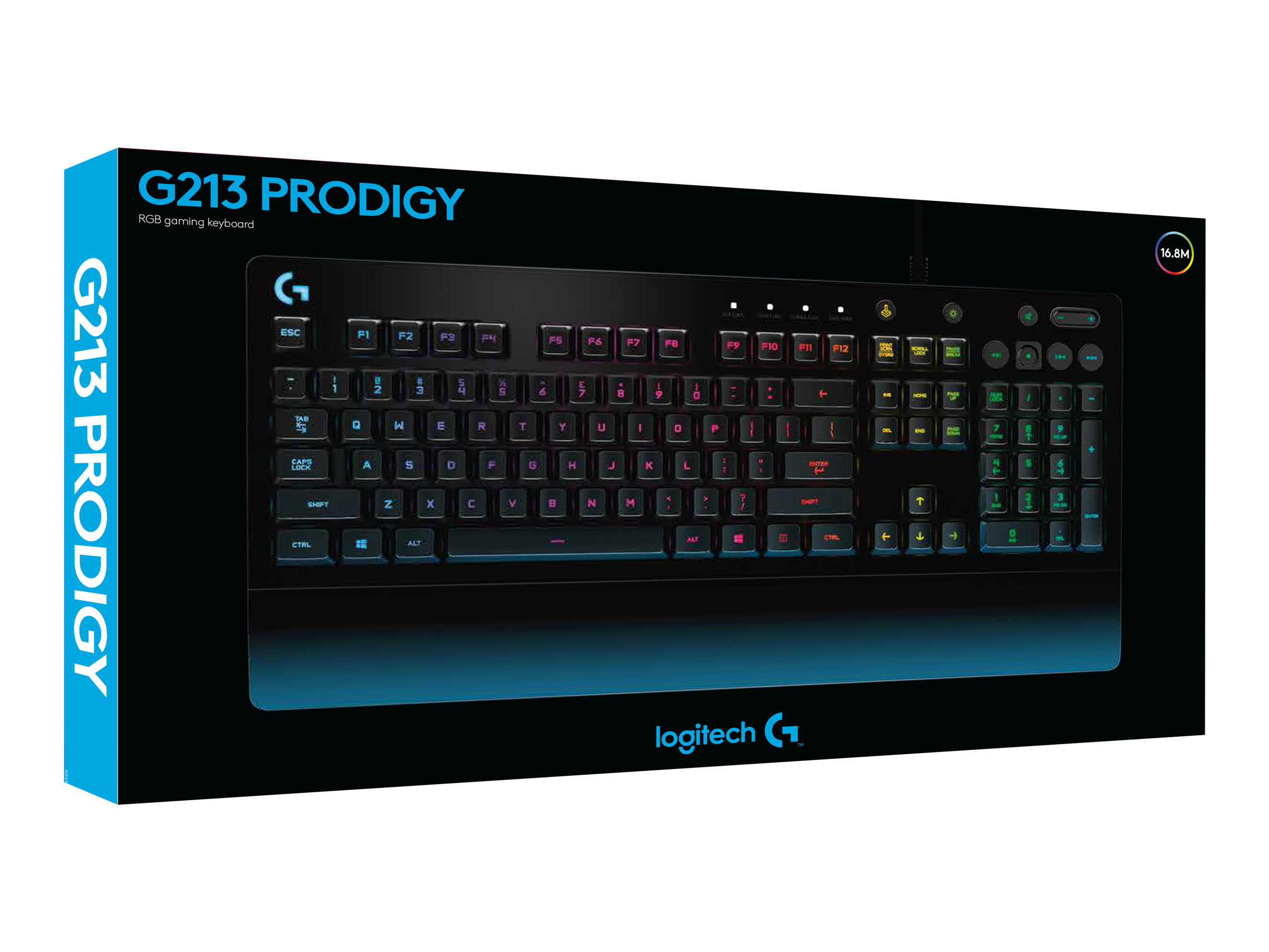 Logitech G G213 Prodigy Gaming Keyboard - Volle Größe (100%) - USB - Mechanischer Switch - AZERTY
