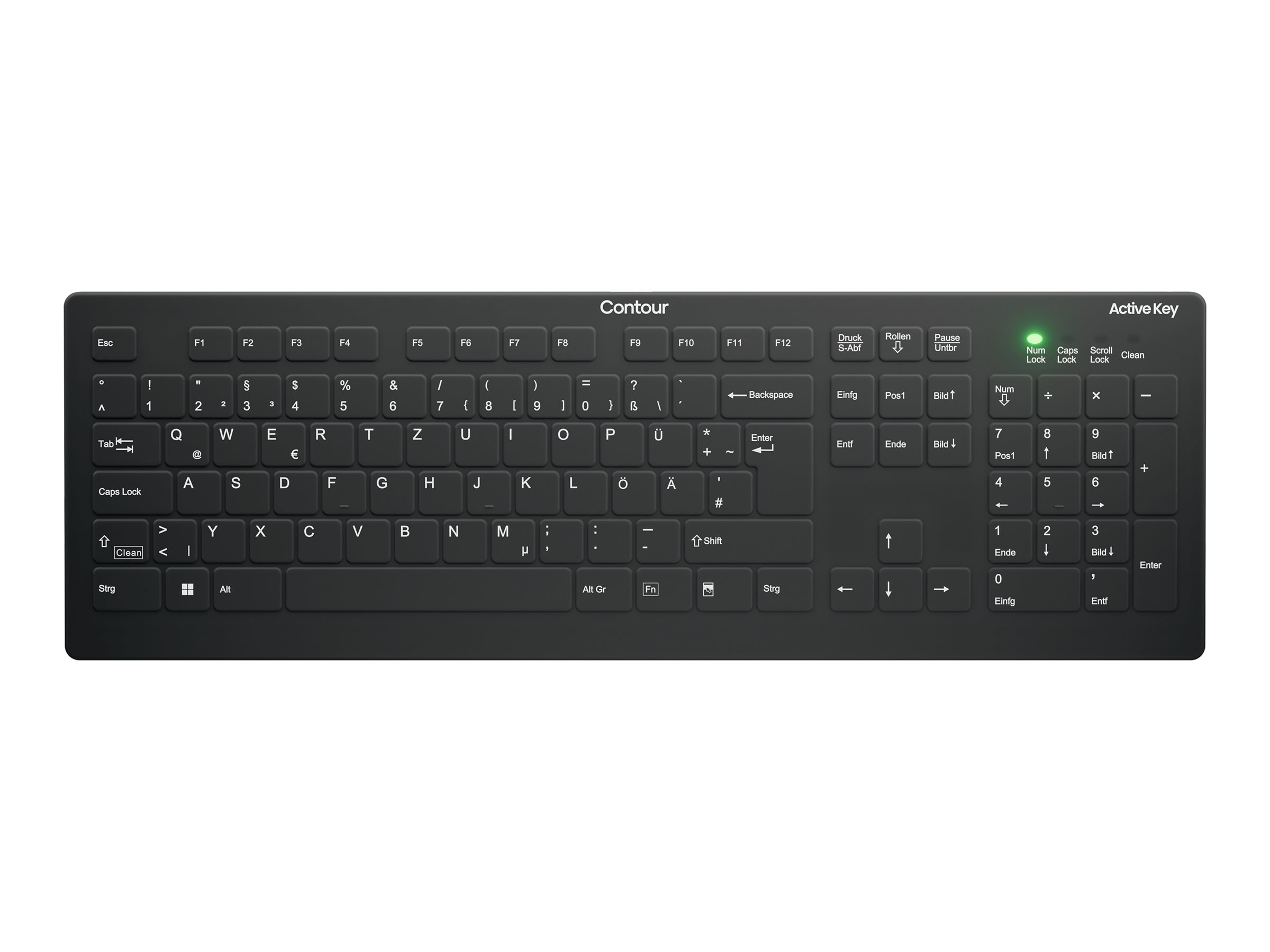 Cherry Active Key AK-C8112 - Tastatur - wipe disinfection, flat key profile, IP68