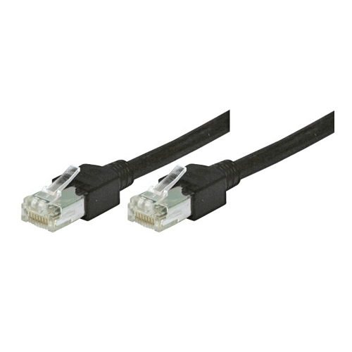 Tecline - Patch-Kabel - RJ-45 (M) zu RJ-45 (M) - 3 m - S/UTP - CAT 5e - Schwarz