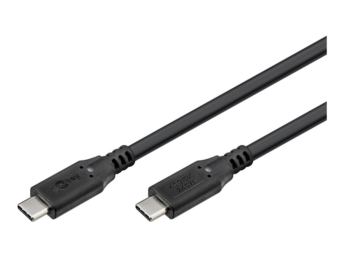 Goobay 74183 USB4 240W USB-C Kabel 1 m - Kabel - Digital/Daten