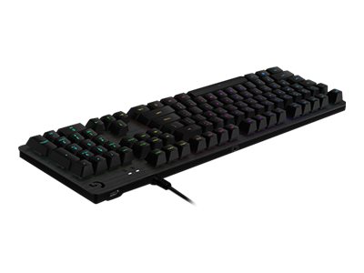 Logitech Gaming G512 - Tastatur - Hintergrundbeleuchtung - USB - Nordisch - Tastenschalter: GX Red Linear - Kohle
