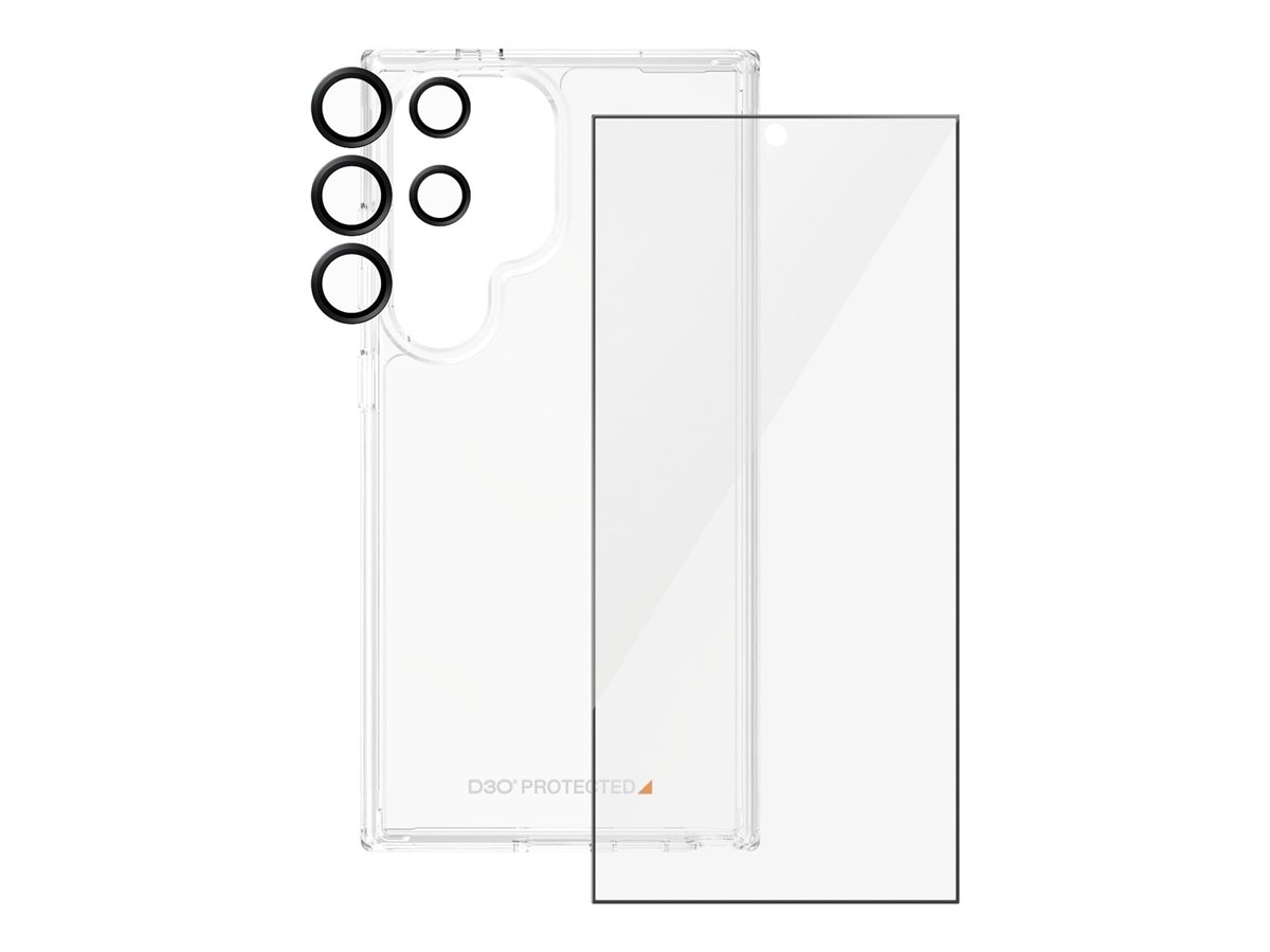 PanzerGlass 3-in-1 Schutzpacket - hintere Abdeckung für Mobiltelefon