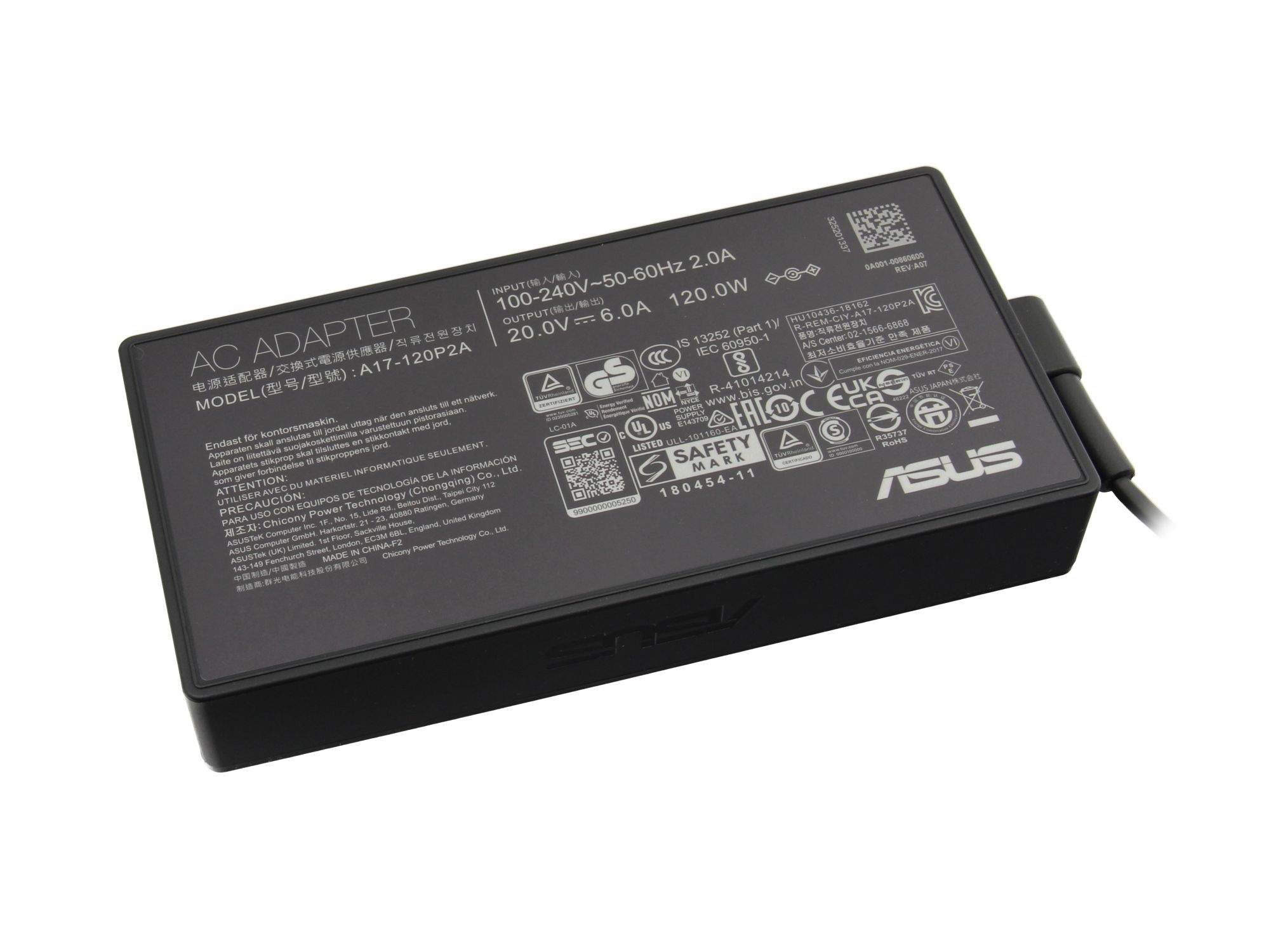 ASUS A17-120P2A - Netzteil - Wechselstrom 100-240 V