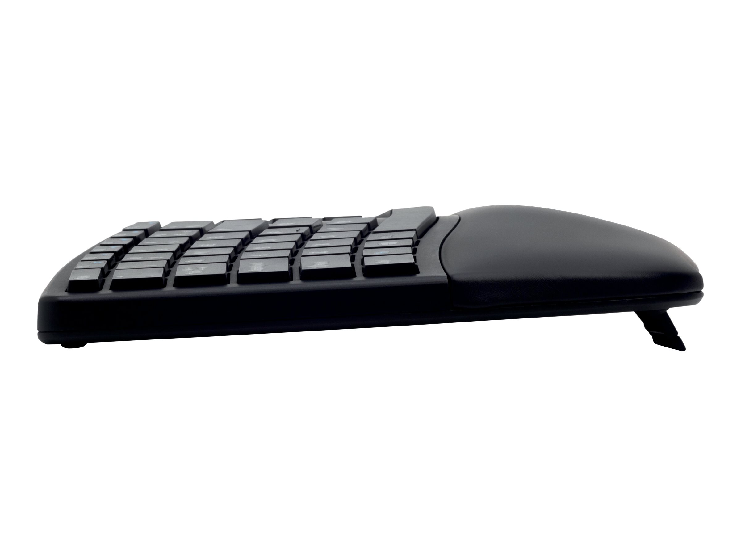 Kensington Pro Fit Ergo Wireless Keyboard - Tastatur - kabellos - 2.4 GHz, Bluetooth 4.2 - Französisch - Schwarz
