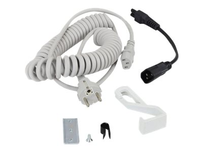Ergotron Coiled Extension Cord Accessory Kit - Stromkabelkit - 2.4 m - gewickelt - Grau - Saudi-Arabien, Europa