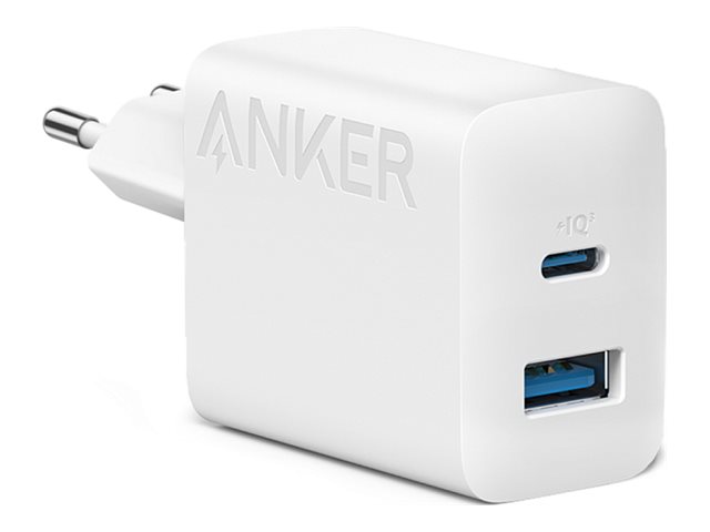 Anker Innovations Anker 312 - Netzteil - 20 Watt - 3 A - PD - 2 Ausgabeanschlussstellen (USB, 24 pi