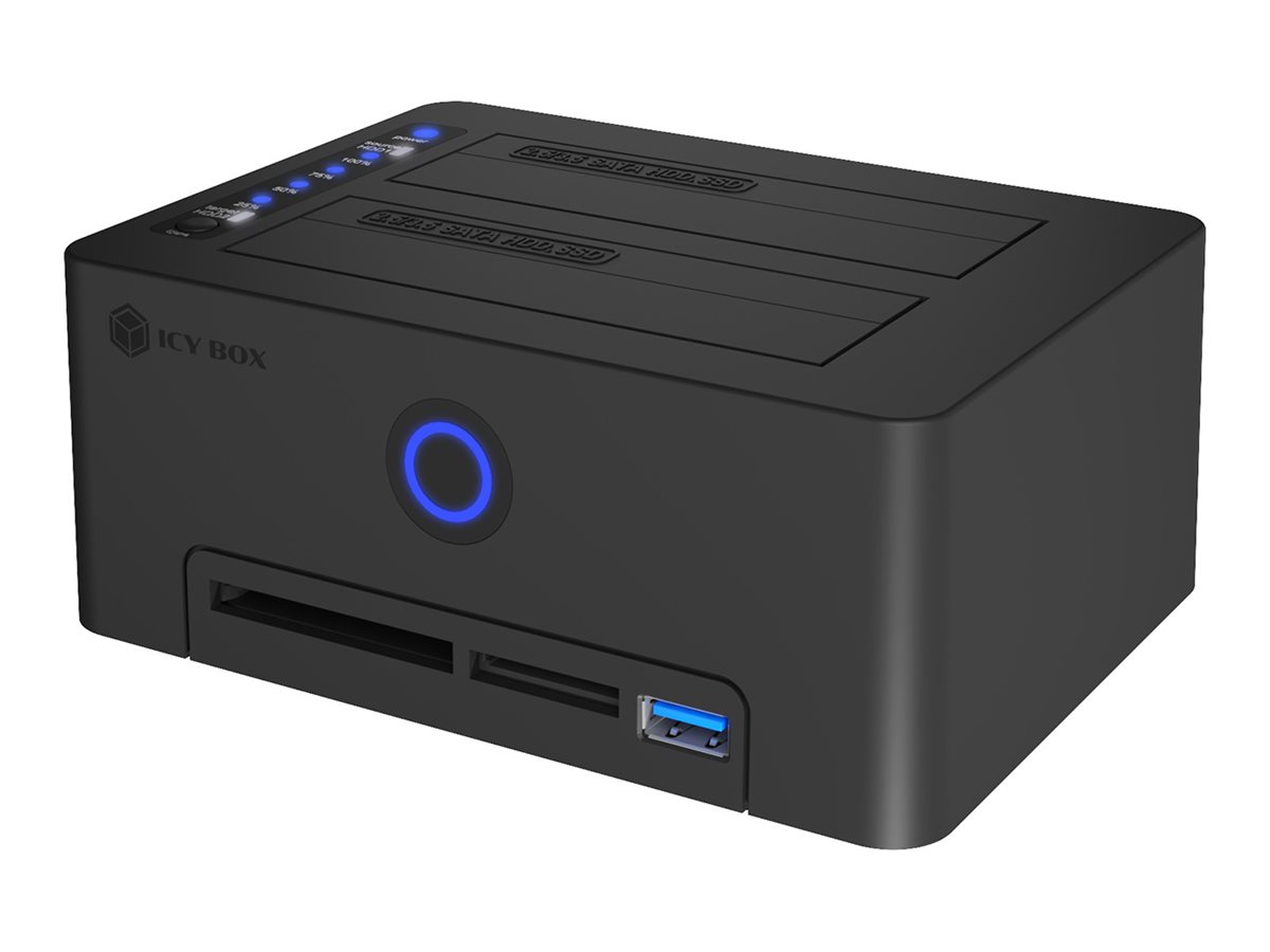 ICY BOX IB-1233CL-CR - HDD / SSD Dockingstation - Klonstation Schächte: 2 - 2,5" / 3,5" gemeinsam ge