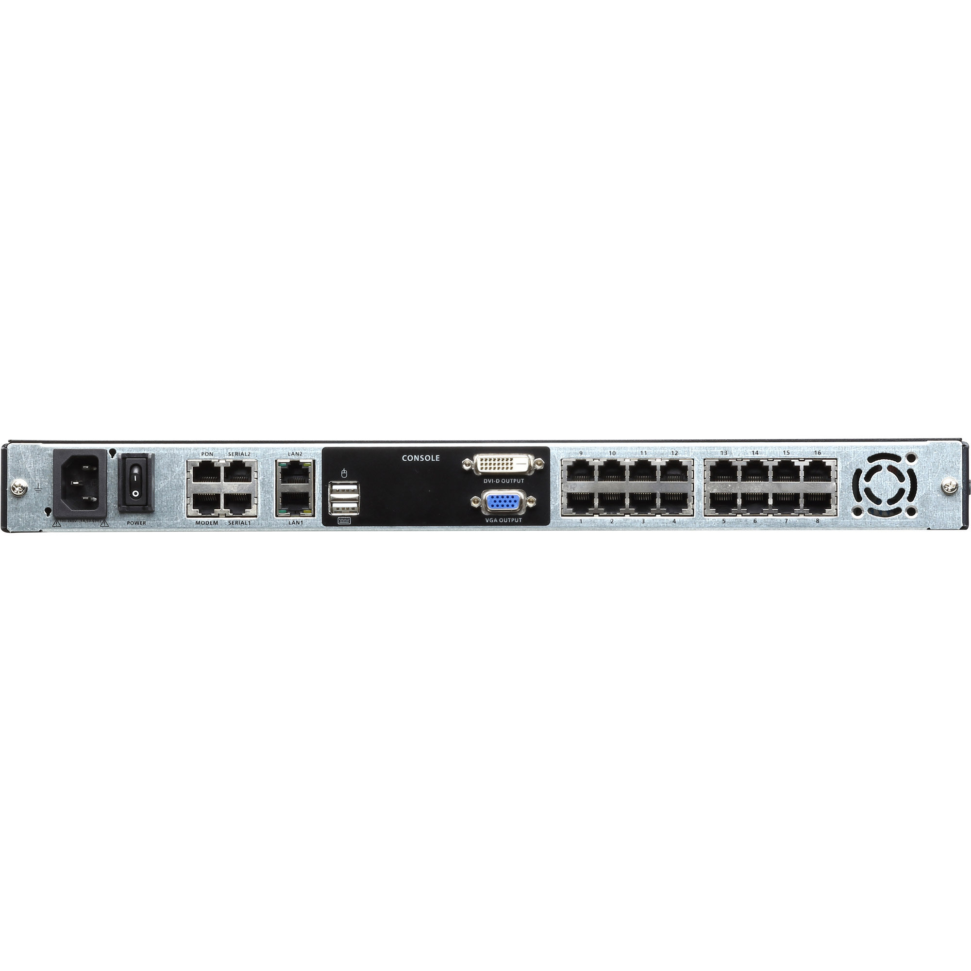 ATEN KL1116VN - KVM-Konsole mit KVM-Switch - 16 Anschlüsse - USB - 48.3 cm (19")