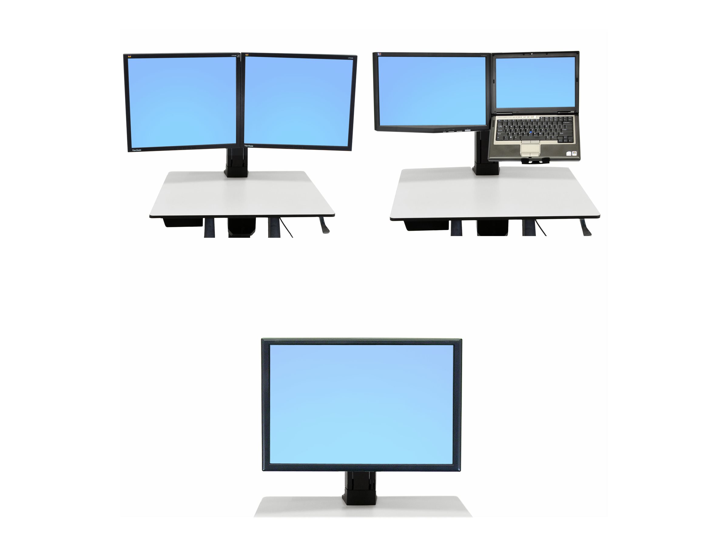 Ergotron WorkFit-C Convert-to-Single HD Kit from Dual or LCD & Laptop - Montagekomponente (Konverter-Kit)