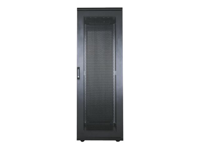 Intellinet Network Cabinet, Free Standing (Standard), 42U, Usable Depth 123 to 773mm/Width 703mm, Black, Assembled, Max 1500kg, Server Rack, IP20 rated, 19", Steel, Multi-Point Door Lock, One Lock Per Side Panel, Three Year Warranty - Schrank Netzwerkschr