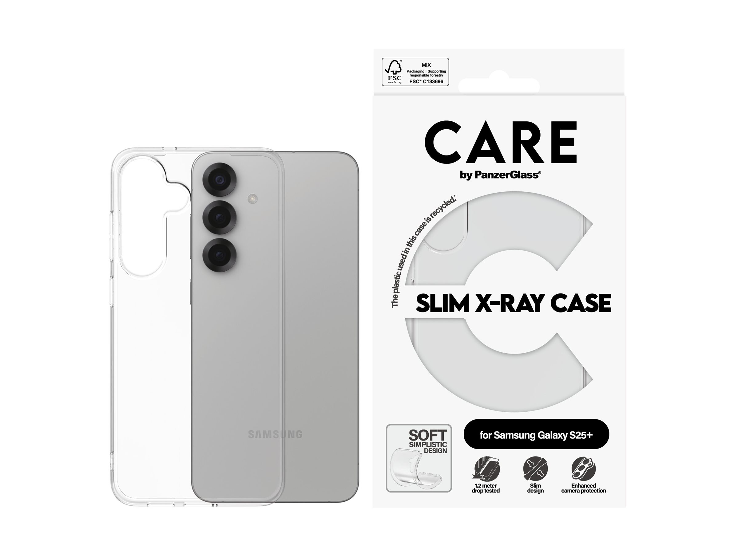 PanzerGlass CARE by PanzerGlass X-Ray - Hintere Abdeckung für Mobiltelefon - weicher Grund - Therm