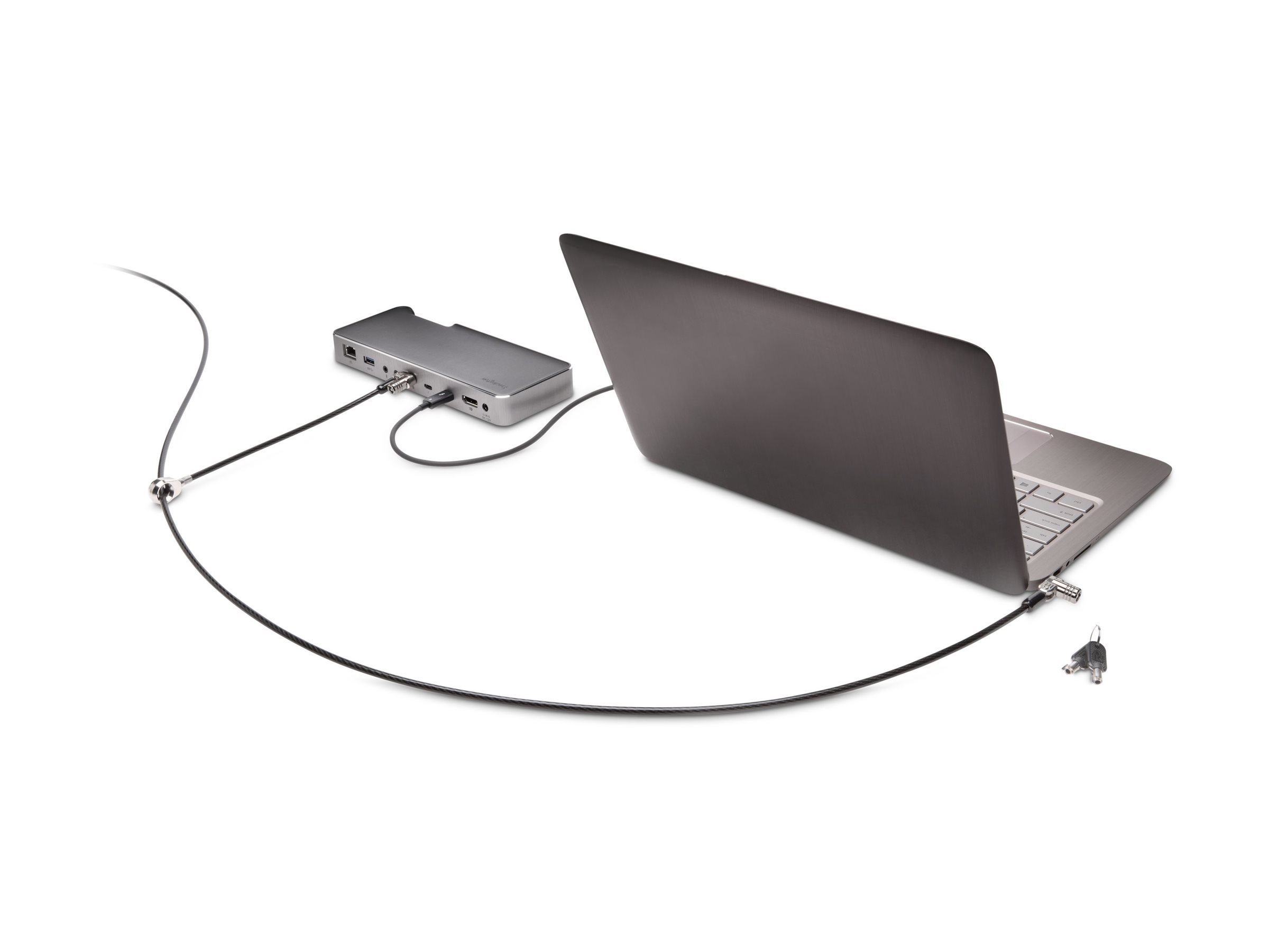 Kensington MicroSaver 2.0 Keyed Twin Laptop Lock - Master Keyed - Sicherheitskabelschloss - 2.44 m