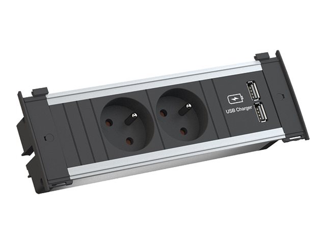 Bachmann Kapsa S - 2 m - Indoor - Typ E - Aluminium - Kunststoff - Aluminium - Schwarz - 2 A