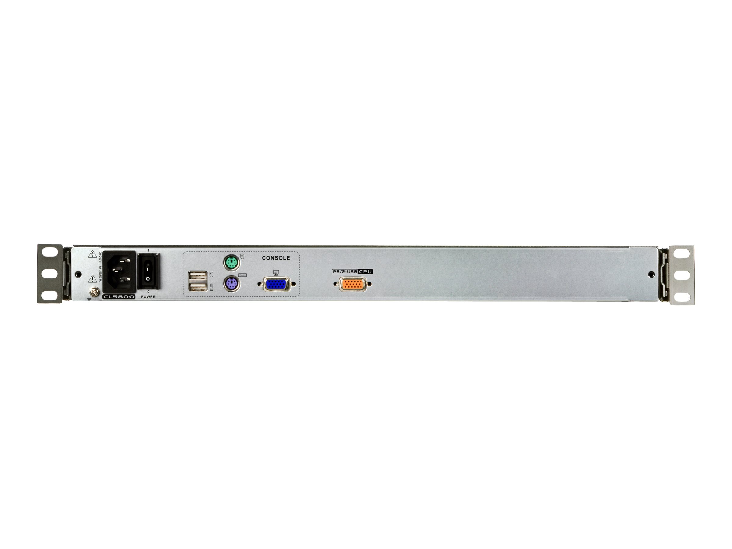 ATEN Slideaway CL5800N - KVM-Konsole - PS/2, USB - Deutsch - 48.3 cm (19") - Rack - einbaufähig - 1280 x 1024 @ 75 Hz - VGA - 1U