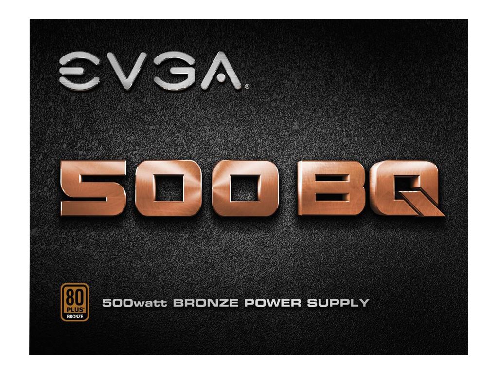 EVGA 500 BQ - Netzteil (intern) - 80 PLUS Bronze - Wechselstrom 100-240 V - 500 Watt - Europa