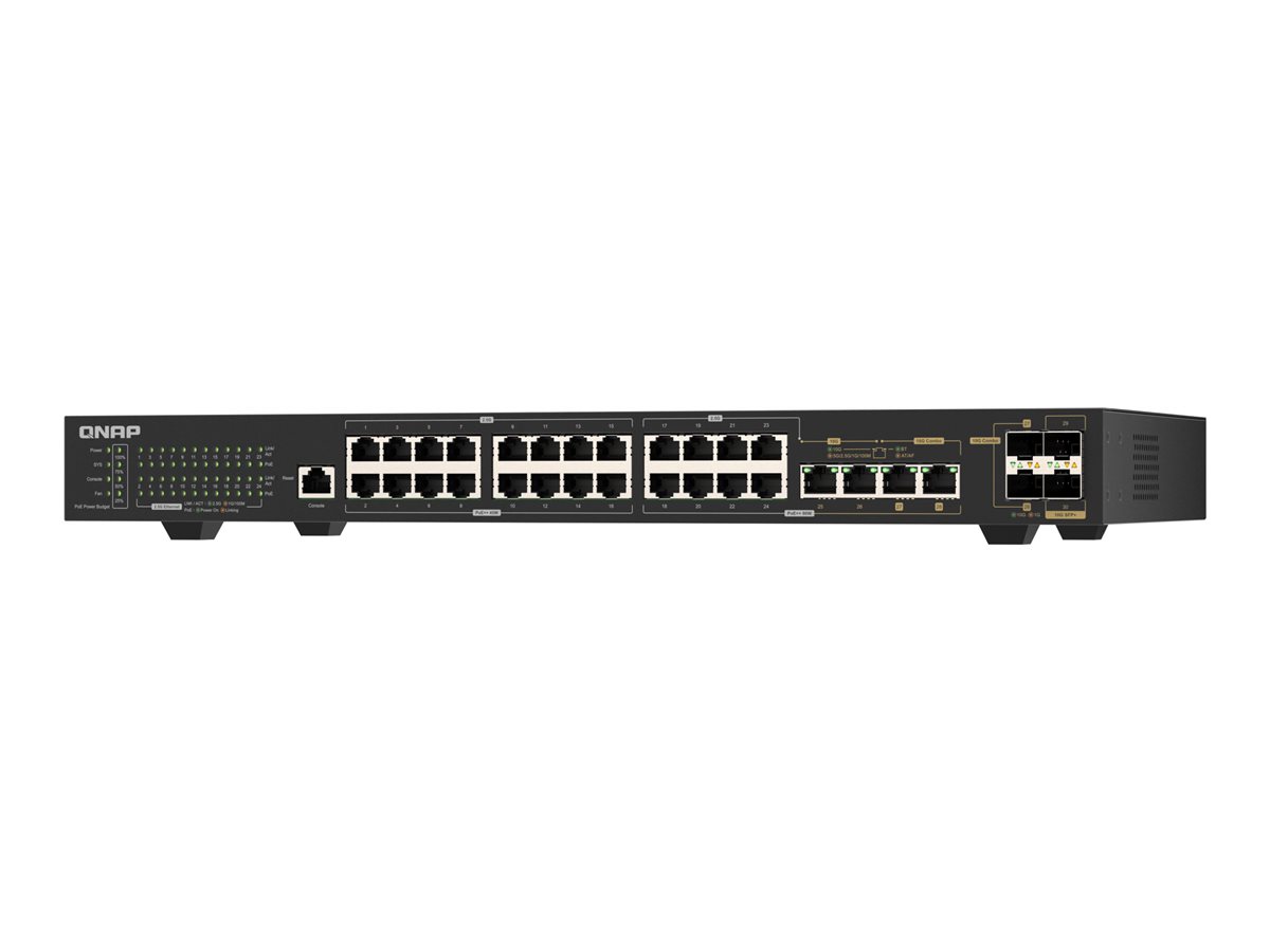 QNAP QSW-M2130P-2C2S26T Mgmt Switch 24x 2.5Gb - Switch - 240 Gbps
