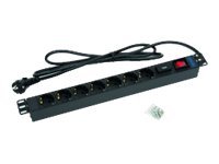 Triton RAB-PD-X12-A1 - Steckdosenleiste (Rack - einbaufähig) - Ausgangsanschlüsse: 7 - 1U - 48.3 cm (19") - RAL 9005