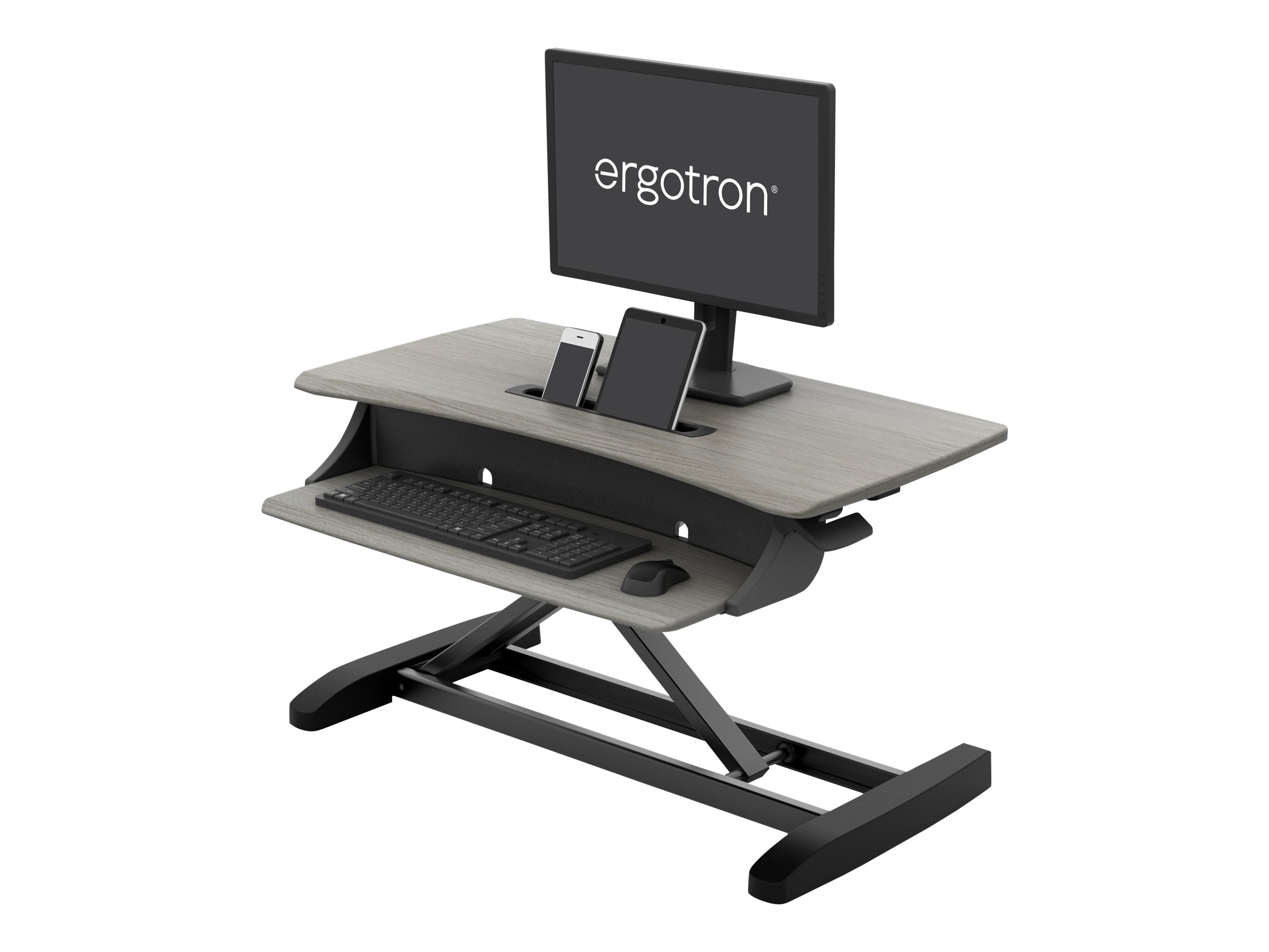 Ergotron WorkFit-Z Mini - Schwarz - Grau - 61 cm (24 Zoll) - 31,8 cm - 11,3 kg - Rechteckige Form - 790 mm