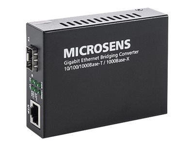 Microsens Gigabit Ethernet PoE Bridge - Medienkonverter - GigE - 10Base-T, 100Base-TX, 100