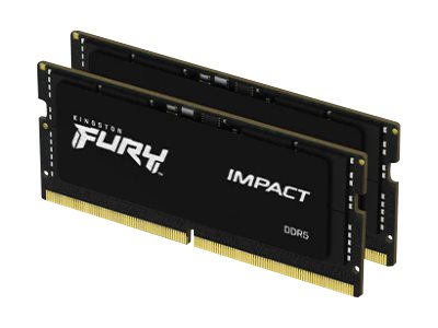 Kingston FURY Impact - DDR5 - Kit - 64 GB: 2 x 32 GB - SO DIMM 262-PIN - 4800 MHz / PC5-38400 - CL38 - 1.1 V - ungepuffert - on-die ECC