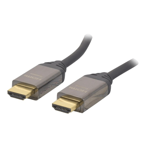 exertis Connect - HDMI mit Ethernetkabel - HDMI (M) bis HDMI (M) - 2 m - Dreifachisolierung - Schwarz - 4K Unterstützung
