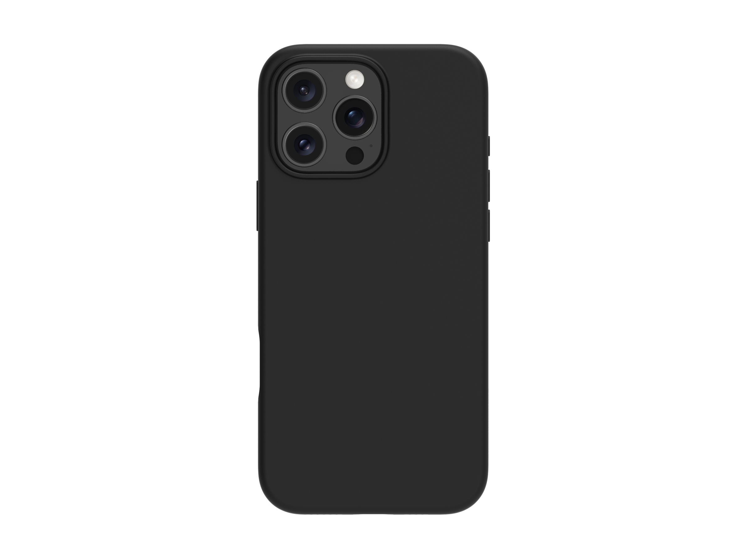 dbramante1928 Monaco - Hintere Abdeckung für Mobiltelefon - kompatibel mit MagSafe - Silikon, Kunststoff - Night Black - für Apple iPhone 16 Pro Max