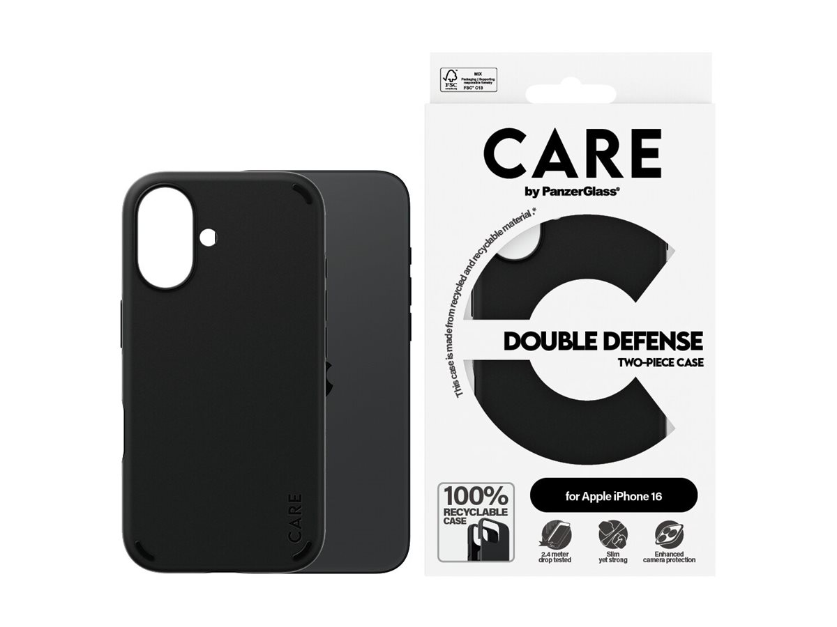PanzerGlass CARE by PanzerGlass Double Defense - Hintere Abdeckung für Mobiltelefon - kompatibel mi