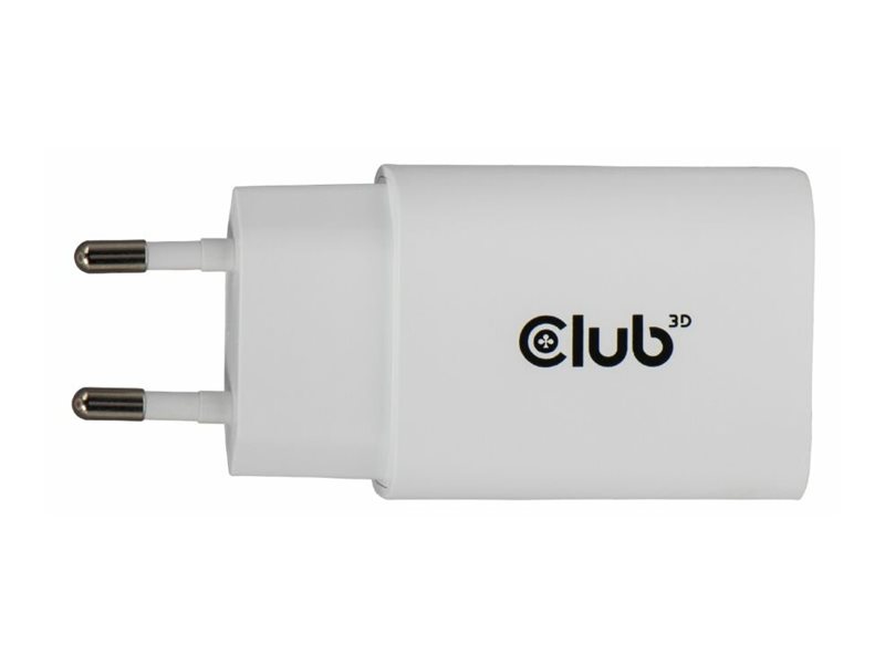 Club 3D Lifestyle Ladegerät USB-C 30Watt 2Stk weiß retail