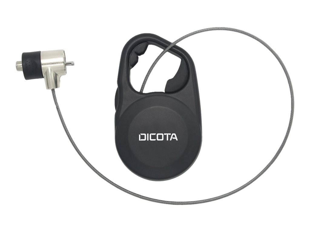 Dicota Security T-Lock - Sicherheitskabelschloss - Schwarz - 1.3 m