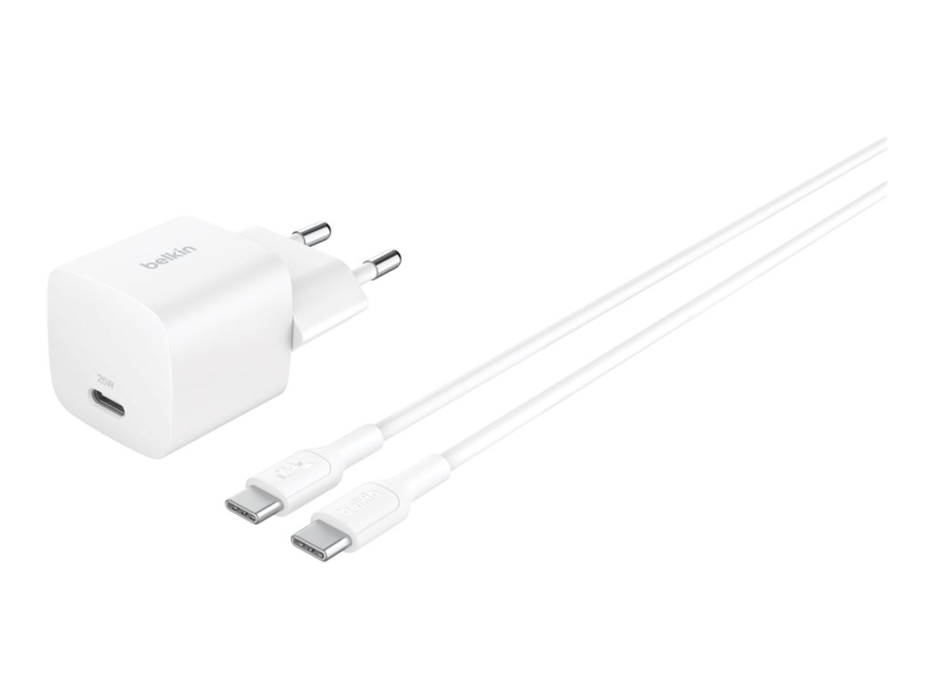 Belkin BoostCharge - Netzteil - PPS Technology - 25 Watt - PD 3.1/PPS, Fast Charge (24 pin USB-C)