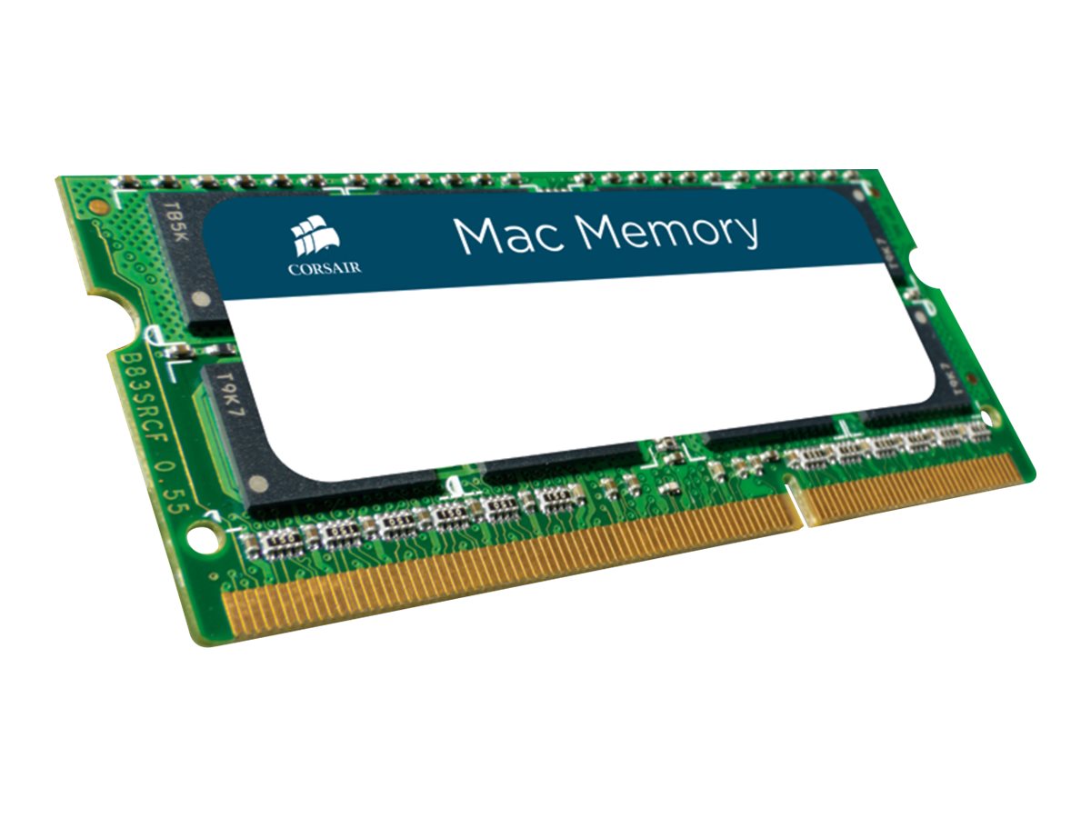 CORSAIR Mac Memory - DDR3 - Modul - 8 GB - SO DIMM 204-PIN - 1600 MHz / PC3-12800 - CL11 - 1.35 V - ungepuffert - non-ECC
