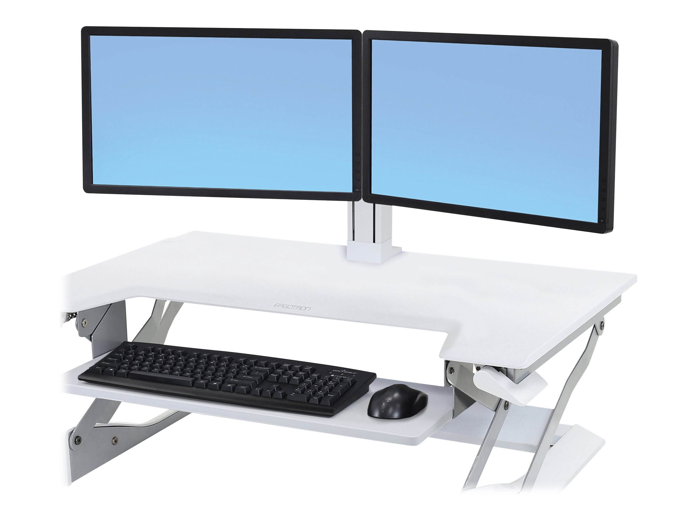 Ergotron WorkFit - Kit für zwei Monitore - weiß