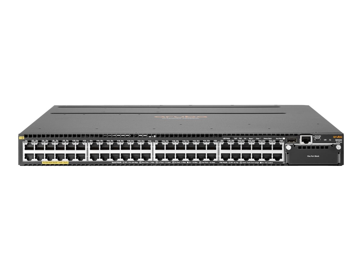 HPE Aruba 3810M 48G PoE+ 1-slot Switch - Switch - L3 - managed - 48 x 10/100/1000 (PoE+) - an Rack montierbar - PoE+