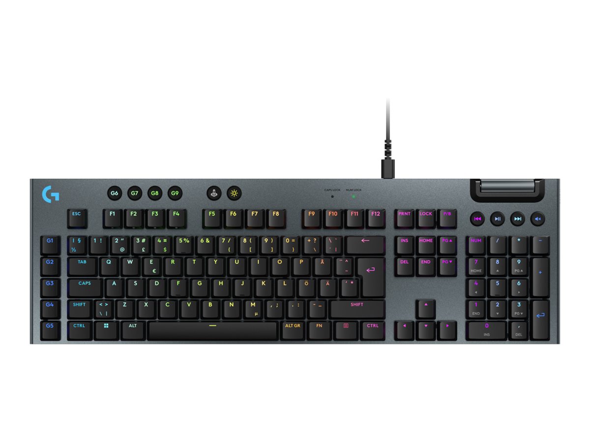 Logitech G G915 X - Tastatur - Hintergrundbeleuchtung - USB - QWERTY - Nordisch (