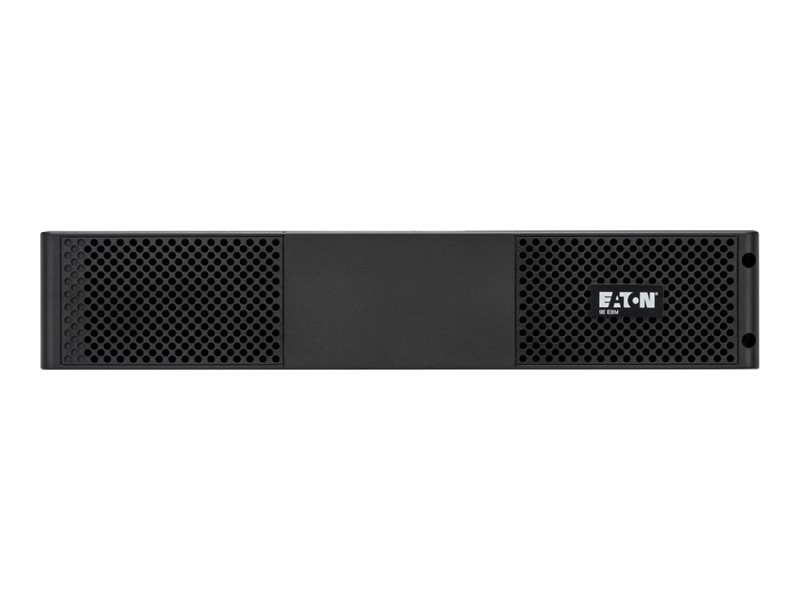 Eaton 9E EBM - Batteriegehäuse (Rack - einbaufähig) - 12 x Batterie - Bleisäure - 9 Ah - 2U - 48.3 cm (19") - Schwarz