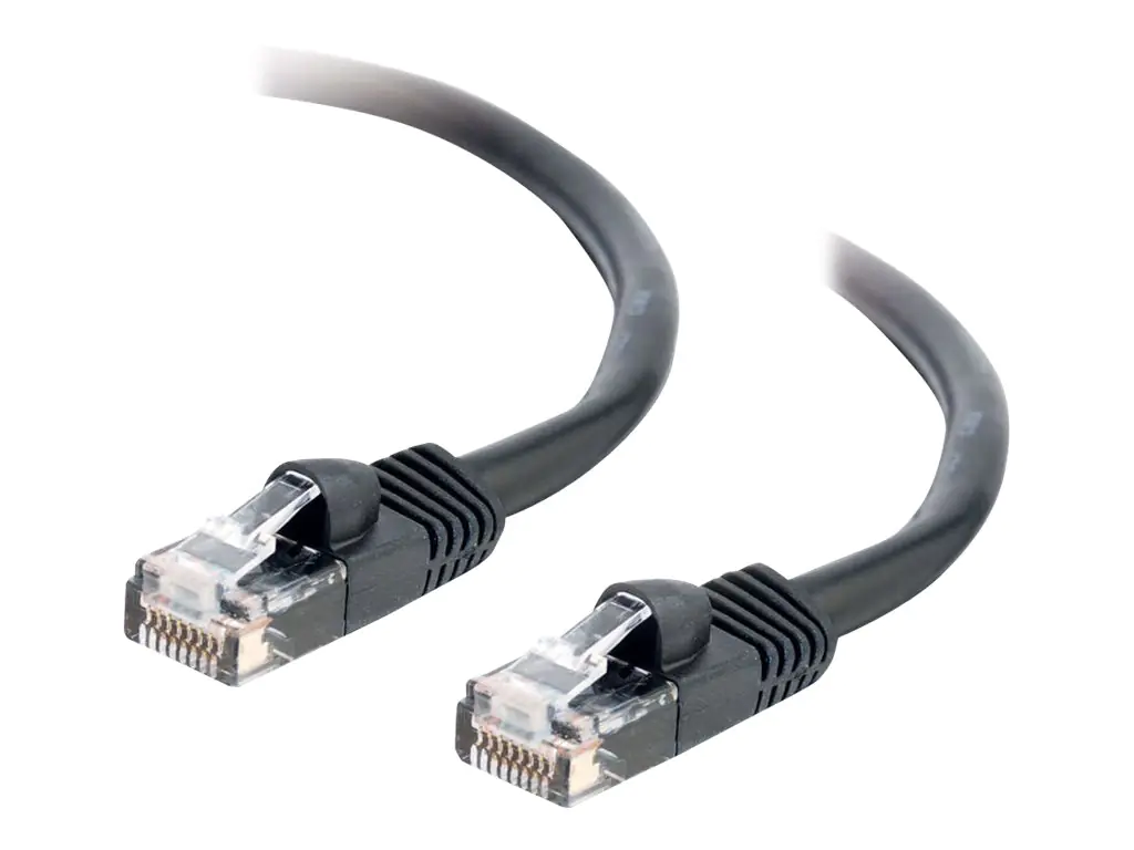C2G Cat5e Booted Unshielded (UTP) Network Patch Cable - Patch-Kabel - RJ-45 (M) zu RJ-45 (M) - 7 m - UTP - CAT 5e - geformt, ohne Haken, verseilt - Schwarz