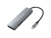 Conceptronic Dock Usb-C->Hdmi USB3.0/2.0 SD/TF 60WPD 0.12mgr