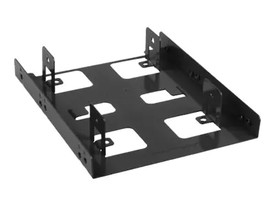 Sharkoon 3.5" BayExtension - Laufwerksschachtadapter - 3.5" to 2 x 2.5" (8,9 cm bis 2 x 6,4 cm) 4044951013586